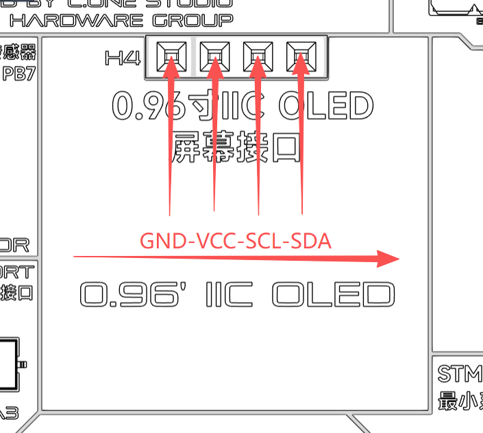OLED 接口线序